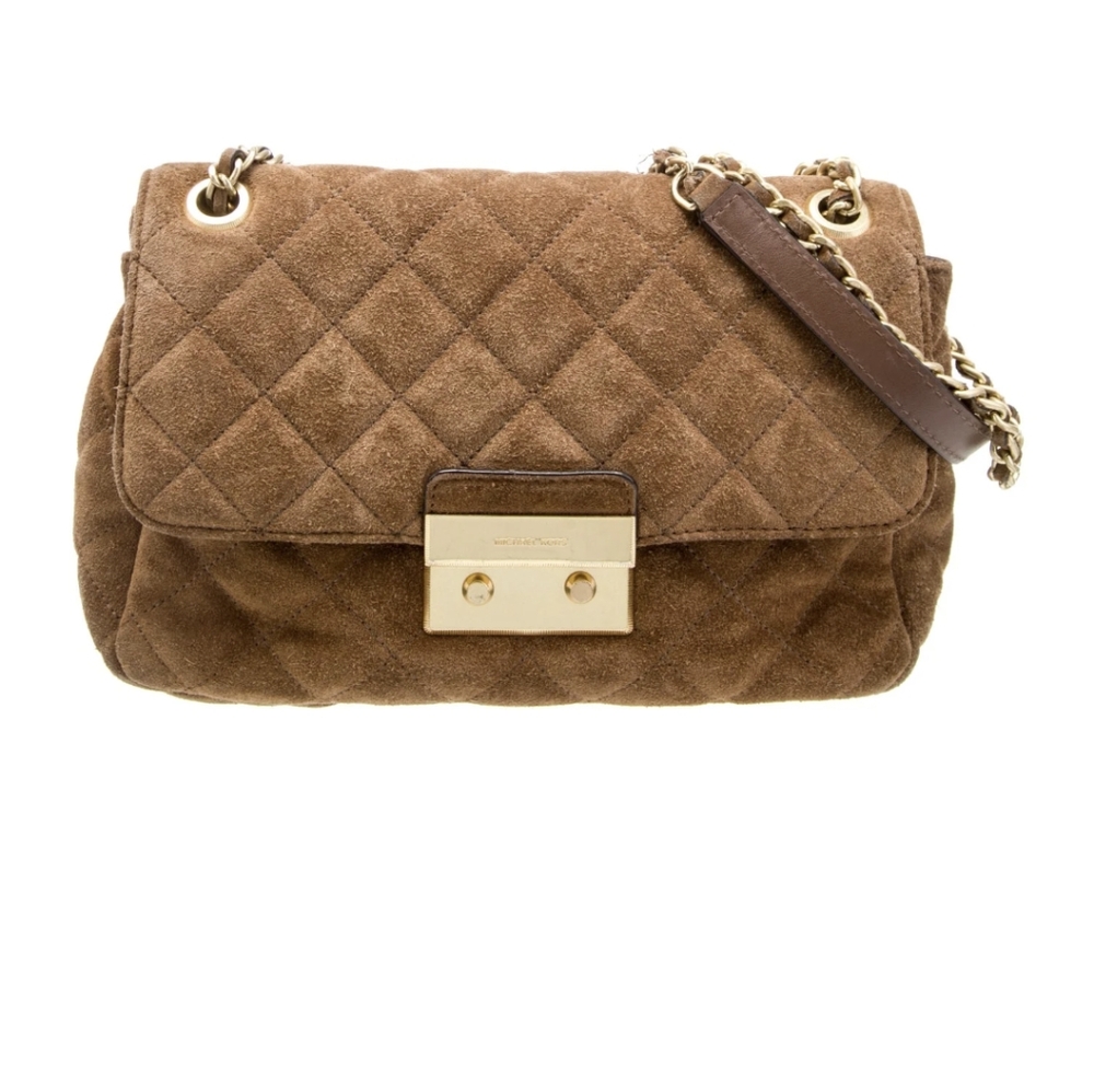 Sloan suede quilted bag